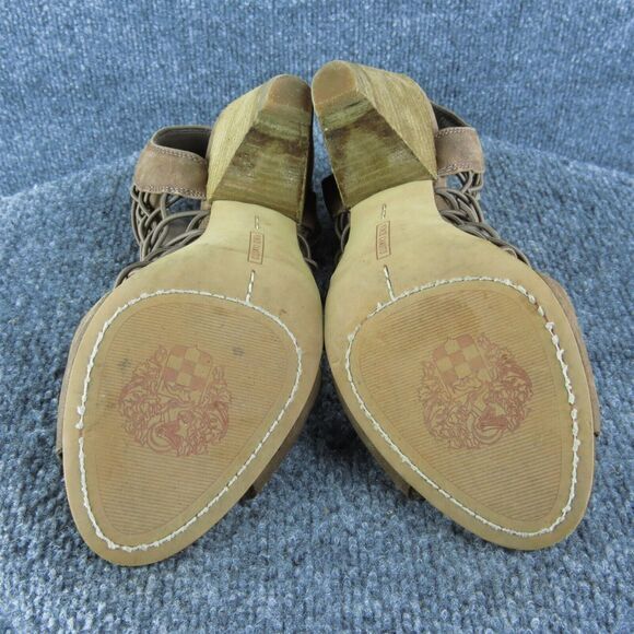 Vince Camuto‎ Evel Women Gladiator Sandal Shoes Size 9.5 Medium Brown Leather - Picture 10 of 10
